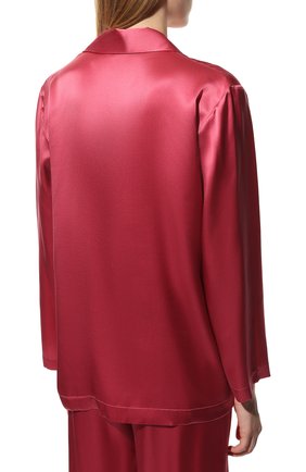 Женская шелковая пижама LA PERLA розового цвета, арт. 0020288 | Фото 4 (Материал внешний: Шелк; Региональные ограничения белый список (Axapta Mercury): RU)