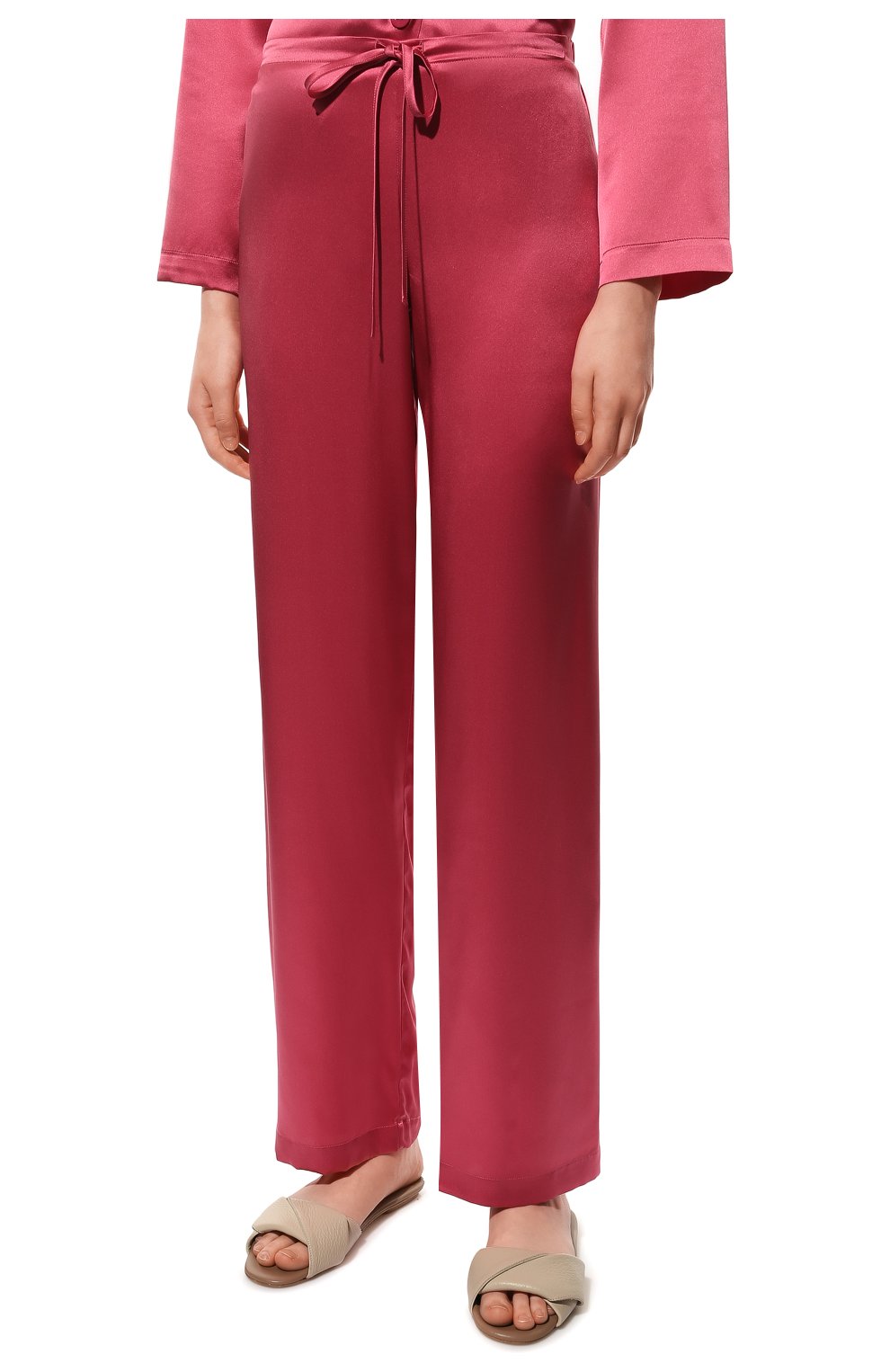 Женская шелковая пижама LA PERLA розового цвета, арт. 0020288 | Фото 5 (Материал внешний: Шелк; Региональные ограничения белый список (Axapta Mercury): RU)