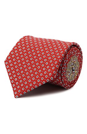 Мужской хлопковый галстук ETON красного цвета, арт. A000 33291 | Фото 1 (Принт: С принтом; Материал: Хлопок, Текстиль; Региональные ограничения белый список (Axapta Mercury): RU)