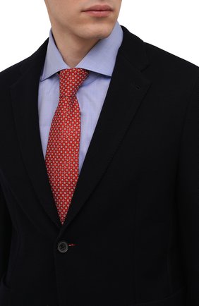 Мужской хлопковый галстук ETON красного цвета по цене 12950 руб., арт. A000 33291 | Фото 2 Мужской хлопковый галстук ETON красного цвета, арт. A000 33291 | Фото 2 (Принт: С принтом; Материал: Текстиль, Хлопок; Региональные ограничения белый список (Axapta Mercury): RU)