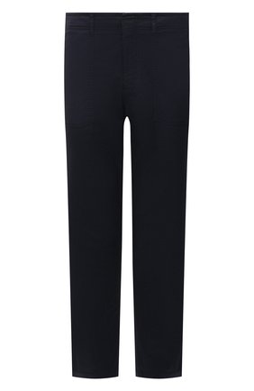 Мужские хлопковые брюки BRIONI темно-синего цвета, арт. RPAX0L/P8T01/ITHACA | Фото 1 (Материал внешний: Хлопок; Длина (брюки, джинсы): Стандартные; Стили: Кэжуэл; Случай: Повседневный; Региональные ограничения белый список (Axapta Mercury): RU)