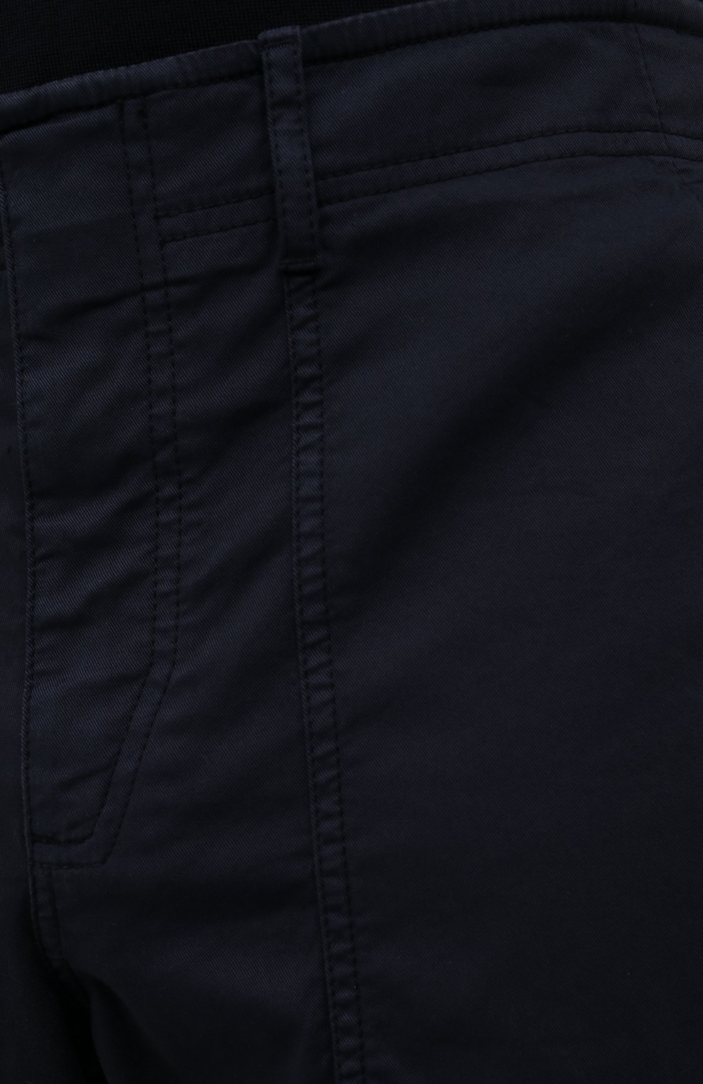 Мужские хлопковые брюки BRIONI темно-синего цвета, арт. RPAX0L/P8T01/ITHACA | Фото 5 (Длина (брюки, джинсы): Стандартные; Случай: Повседневный; Региональные ограничения белый список (Axapta Mercury): RU; Материал внешний: Хлопок; Стили: Кэжуэл)