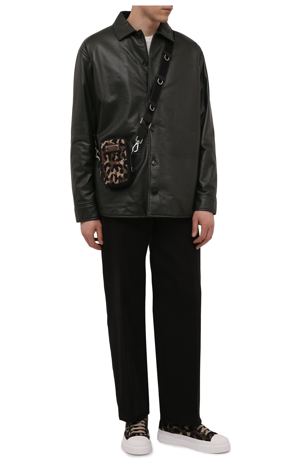 Мужская текстильная сумка DOLCE & GABBANA хаки цвета по цене 108500 руб., арт. BM2041/AQ755 | Фото 3 Мужская текстильная сумка DOLCE & GABBANA хаки цвета, арт. BM2041/AQ755 | Фото 3 (Региональные ограничения белый список (Axapta Mercury): RU; Размер: mini; Ремень/цепочка: На ремешке; Материал: Текстиль)