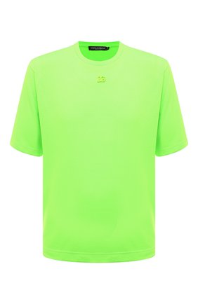 Мужская футболка DOLCE & GABBANA салатового цвета по цене 48550 руб., арт. G8NV9Z/HU7LC | Фото 1 Мужская футболка DOLCE & GABBANA салатового цвета, арт. G8NV9Z/HU7LC | Фото 1 (Длина (для топов): Стандартные; Рукава: Короткие; Материал внешний: Синтетический материал; Стили: Спорт-шик; Принт: Без принта; Региональные ограничения белый список (Axapta Mercury): RU)