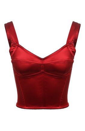 Женский топ-бюстье DOLCE & GABBANA красного цвета по цене 72150 руб., арт. F7W98T/FURAD | Фото 1 Женский топ-бюстье DOLCE & GABBANA красного цвета, арт. F7W98T/FURAD | Фото 1 (Материал подклада: Шелк; Стили: Гламурный; Материал внешний: Синтетический материал; Длина (для топов): Укороченные; Региональные ограничения белый список (Axapta Mercury): RU; Рукава: На бретелях)