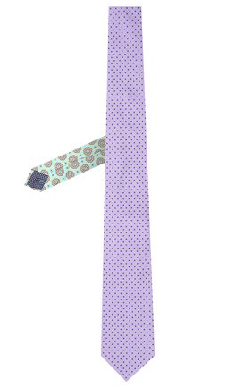 Мужской хлопковый галстук ETON сиреневого цвета, арт. A000 33291 | Фото 3 (Принт: С принтом; Материал: Текстиль, Хлопок; Региональные ограничения белый список (Axapta Mercury): RU)