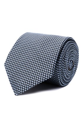 Мужской шелковый галстук BRIONI голубого цвета, арт. 062I00/P1437 | Фото 1 (Материал: Текстиль, Шелк; Принт: С принтом; Региональные ограничения белый список (Axapta Mercury): RU)