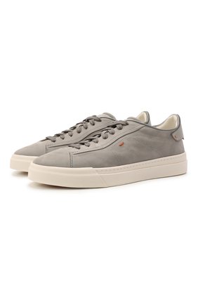 Мужские кожаные кеды SANTONI серого цвета по цене 51600 руб., арт. MBGT21628PNNCFNKG45 | Фото 1 Мужские кожаные кеды SANTONI серого цвета, арт. MBGT21628PNNCFNKG45 | Фото 1 (Материал внутренний: Натуральная кожа; Материал внешний: Кожа; Материал утеплителя: Без утеплителя; Подошва: Массивная; Региональные ограничения белый список (Axapta Mercury): RU; Стили: Классический; Длина стельки: 27,6, 28, 28,5, 28,9, 24,7, 25,1, 25,5, 25,9, 26,4, 26,8, 27,2)