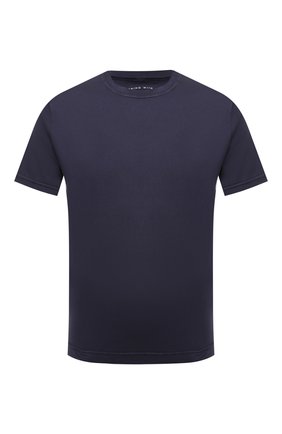 Мужская хлопковая футболка FEDELI темно-синего цвета, арт. 5UEF0103 | Фото 1 (Принт: Без принта; Рукава: Короткие; Длина (для топов): Стандартные; Материал внешний: Хлопок; Стили: Кэжуэл; Региональные ограничения белый список (Axapta Mercury): RU)