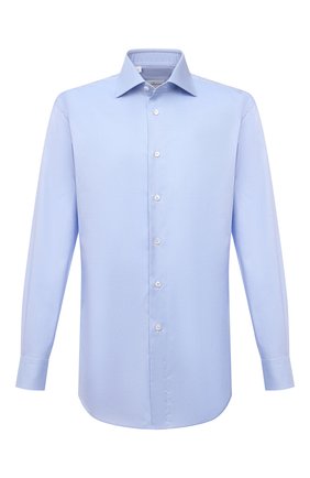 Мужская хлопковая сорочка BRIONI голубого цвета по цене 54500 руб., арт. RCA100/P004Q | Фото 1 Мужская хлопковая сорочка BRIONI голубого цвета, арт. RCA100/P004Q | Фото 1 (Материал внешний: Хлопок; Рукава: Длинные; Принт: Однотонные; Длина (для топов): Стандартные; Манжеты: На пуговицах; Стили: Классический; Случай: Формальный; Рубашки М: Regular Fit; Воротник: Акула; Региональные ограничения белый список (Axapta Mercury): RU)