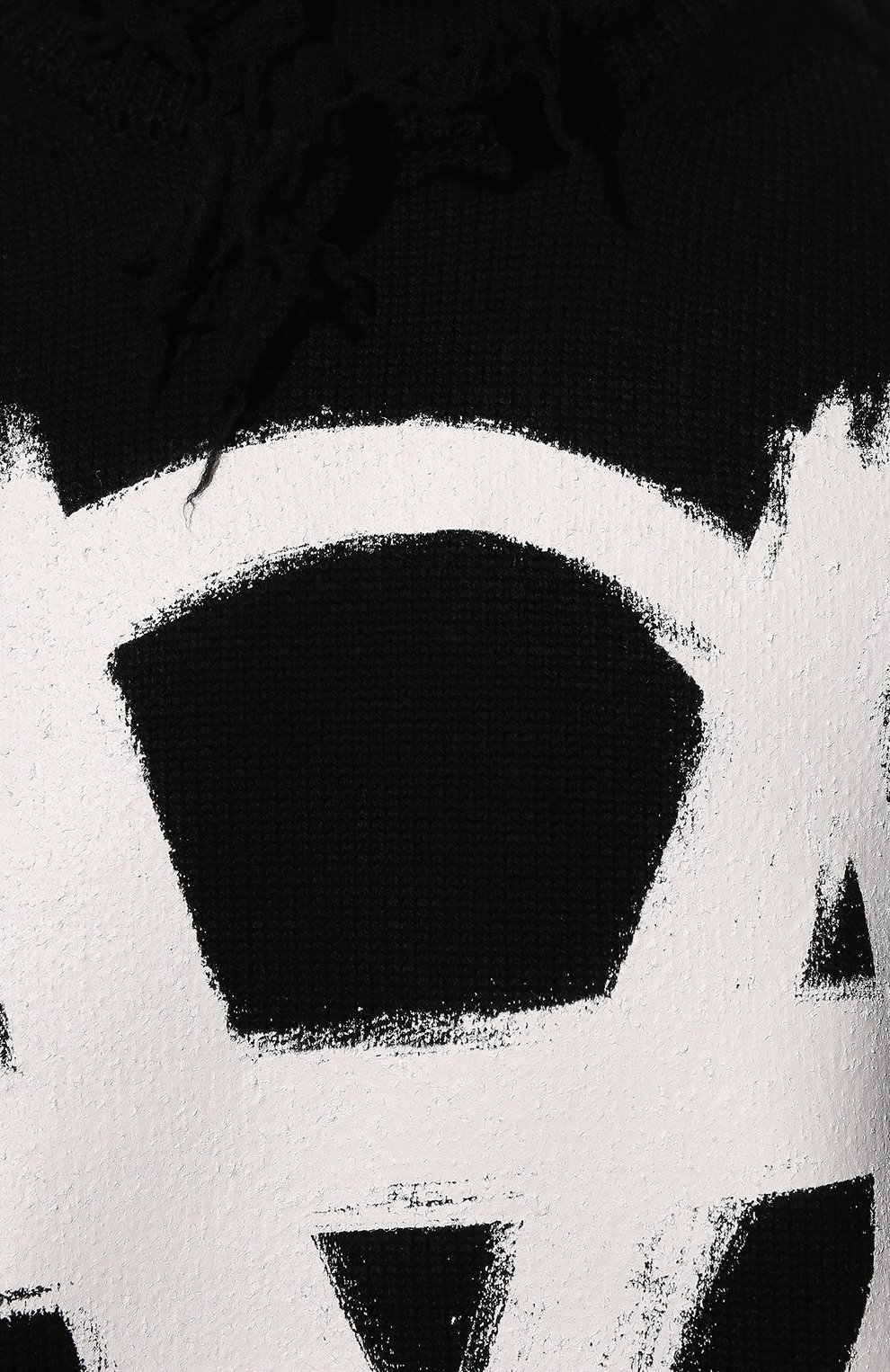 Мужской шерстяной свитер VETEMENTS черного цвета, арт. UE52KN650B 2901/M | Фото 5 (Материал внешний: Шерсть; Рукава: Длинные; Длина (для топов): Стандартные; Стили: Гранж; Принт: С принтом; Региональные ограничения белый список (Axapta Mercury): RU; Мужское Кросс-КТ: Свитер-одежда)