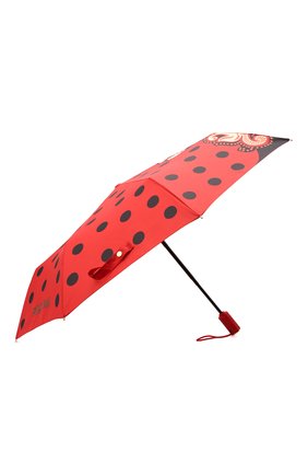 Женский складной зонт MOSCHINO красного цвета, арт. 8740-0PENCL0SE | Фото 2 (Материал: Синтетический материал, Текстиль, Металл; Региональные ограничения белый список (Axapta Mercury): RU)