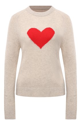 Женский кашемировый пуловер ZADIG&VOLTAIRE кремвого цвета, арт. KWSW00025 | Фото 1 (Материал внешний: Шерсть, Кашемир; Стили: Романтичный; Длина (для топов): Стандартные; Рукава: Длинные; Женское Кросс-КТ: Пуловер-одежда; Региональные ограничения белый список (Axapta Mercury): RU)