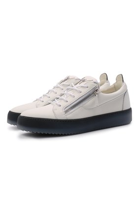 Мужские кожаные кеды frankie GIUSEPPE ZANOTTI DESIGN кремвого цвета по цене 72350 руб., арт. RM20015/002 | Фото 1 Мужские кожаные кеды frankie GIUSEPPE ZANOTTI DESIGN кремвого цвета, арт. RM20015/002 | Фото 1 (Материал внешний: Кожа; Материал внутренний: Натуральная кожа; Материал утеплителя: Без утеплителя; Подошва: Массивная; Региональные ограничения белый список (Axapta Mercury): RU; Стили: Классический)