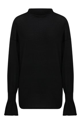 Женский кашемировый пуловер WOLFORD черного цвета, арт. 52916 | Фото 1 (Рукава: Длинные; Материал внешний: Шерсть, Кашемир; Стили: Кэжуэл; Длина (для топов): Стандартные; Женское Кросс-КТ: Пуловер-одежда; Региональные ограничения белый список (Axapta Mercury): RU)