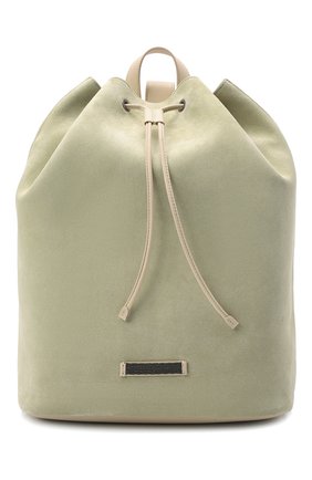 Женский рюкзак BRUNELLO CUCINELLI светло-зеленого цвета, арт. MBDLD2360 | Фото 1 (Материал: Натуральная кожа, Натуральная замша; Стили: Кэжуэл; Размер: large; Региональные ограничения белый список (Axapta Mercury): RU)