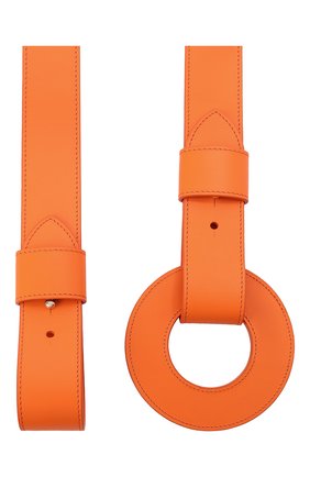 Женский кожаный пояс GIORGIO ARMANI оранжевого цвета, арт. Y1I294/YQR0A | Фото 3 (Материал: Натуральная кожа; Кросс-КТ: Широкие; Региональные ограничения белый список (Axapta Mercury): RU)