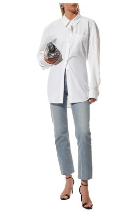 Женская хлопковая рубашка ALEXANDER WANG белого цвета, арт. 1WC1221552 | Фото 2 (Рукава: Длинные; Длина (для топов): Удлиненные; Материал внешний: Хлопок; Региональные ограничения белый список (Axapta Mercury): RU; Женское Кросс-КТ: Рубашка-одежда; Принт: Без принта; Стили: Кэжуэл, Классический)