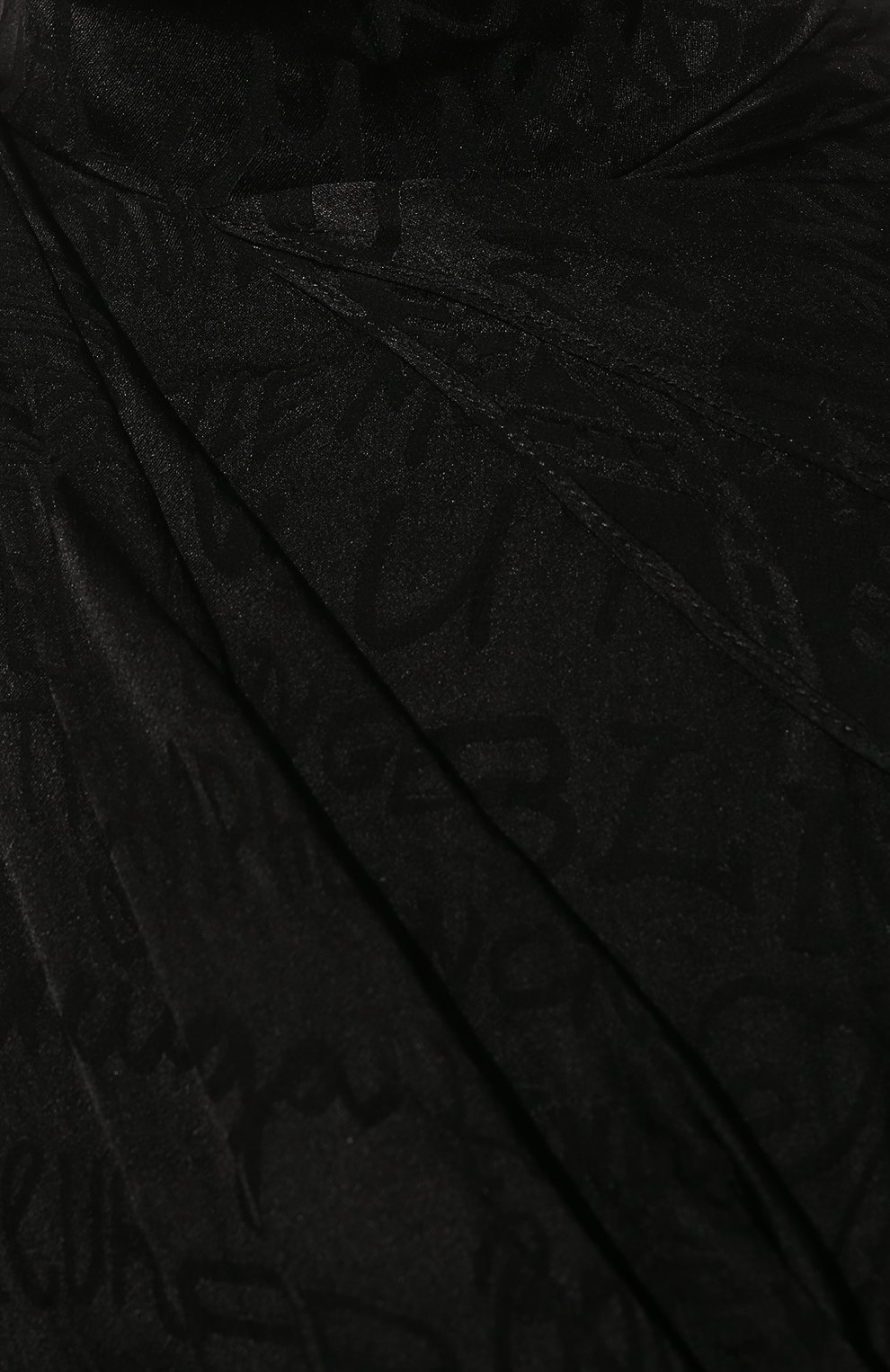 Женское шелковое платье BALENCIAGA черного цвета, арт. 680842/TLN04 | Фото 5 (Материал внешний: Шелк; Рукава: Длинные; Случай: Вечерний; Региональные ограничения белый список (Axapta Mercury): RU; Длина Ж (юбки, платья, шорты): Миди, До колена; Материал подклада: Синтетический материал; Стили: Бохо; Женское Кросс-КТ: Платье-одежда)