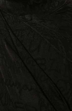Женское шелковое платье BALENCIAGA черного цвета, арт. 680842/TLN04 | Фото 5 (Материал внешний: Шелк; Рукава: Длинные; Случай: Вечерний; Региональные ограничения белый список (Axapta Mercury): RU; Длина Ж (юбки, платья, шорты): Миди, До колена; Материал подклада: Синтетический материал; Стили: Бохо; Женское Кросс-КТ: Платье-одежда)