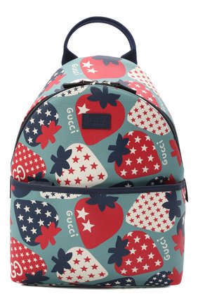 Детская рюкзак GUCCI голубого цвета, арт. 271327/UR3CN | Фото 1 (Материал: Текстиль; Региональные ограничения белый список (Axapta Mercury): RU)