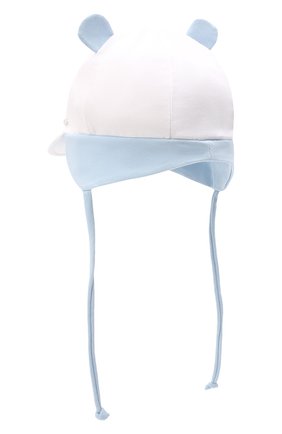 Детского хлопковая шапка IL TRENINO белого цвета, арт. 22 7830 | Фото 2 (Материал: Хлопок, Текстиль; Региональные ограничения белый список (Axapta Mercury): RU)