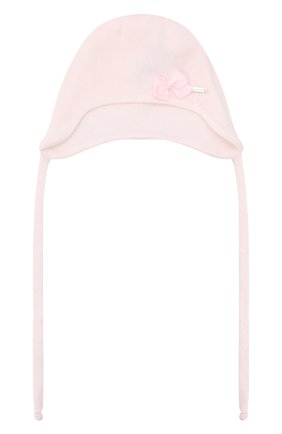 Детского хлопковая шапка IL TRENINO светло-розового цвета, арт. 22 7701 | Фото 1 (Материал: Текстиль, Хлопок; Региональные ограничения белый список (Axapta Mercury): RU)