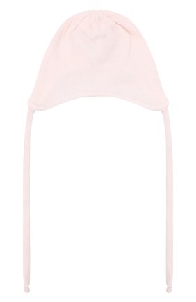 Детского хлопковая шапка IL TRENINO светло-розового цвета, арт. 22 7701 | Фото 2 (Материал: Текстиль, Хлопок; Региональные ограничения белый список (Axapta Mercury): RU)