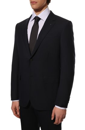 Мужской шерстяной костюм ERMENEGILDO ZEGNA темно-синего цвета по цене 393000 руб., арт. 922522/221225 | Фото 2 Мужской шерстяной костюм ERMENEGILDO ZEGNA темно-синего цвета, арт. 922522/221225 | Фото 2 (Материал внешний: Шерсть; Материал подклада: Купро; Рукава: Длинные; Региональные ограничения белый список (Axapta Mercury): RU; Костюмы М: Однобортный; Стили: Классический)