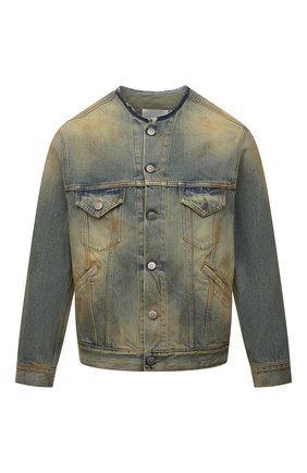Мужская джинсовая куртка MAISON MARGIELA голубого цвета по цене 115500 руб., арт. S30AM0547/S30561 | Фото 1 Мужская джинсовая куртка MAISON MARGIELA голубого цвета, арт. S30AM0547/S30561 | Фото 1 (Рукава: Длинные; Длина (верхняя одежда): Короткие; Материал внешний: Хлопок, Деним; Региональные ограничения белый список (Axapta Mercury): RU; Кросс-КТ: Деним, Куртка; Стили: Гранж)
