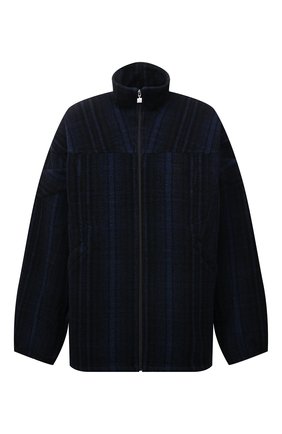 Мужская шерстяная куртка BALENCIAGA темно-синего цвета, арт. 675648/TLU11 | Фото 1 (Длина (верхняя одежда): До середины бедра; Рукава: Длинные; Материал подклада: Синтетический материал; Материал внешний: Шерсть; Региональные ограничения белый список (Axapta Mercury): RU; Мужское Кросс-КТ: шерсть и кашемир; Кросс-КТ: Куртка; Стили: Гранж)