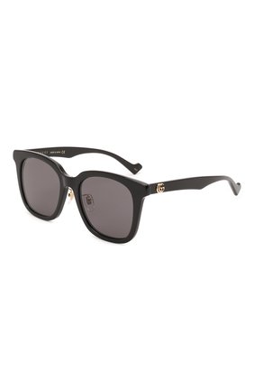 Женские солнцезащитные очки GUCCI черного цвета, арт. GG1000SK 001 | Фото 1 (Тип очков: С/з; Оптика Гендер: оптика-женское; Очки форма: Квадратные)