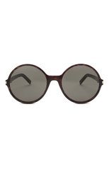 Женские солнцезащитные очки SAINT LAURENT темно-коричневого цвета, арт. SL 450 002 | Фото 3 (Тип очков: С/з; Оптика Гендер: оптика-женское; Очки форма: Круглые)