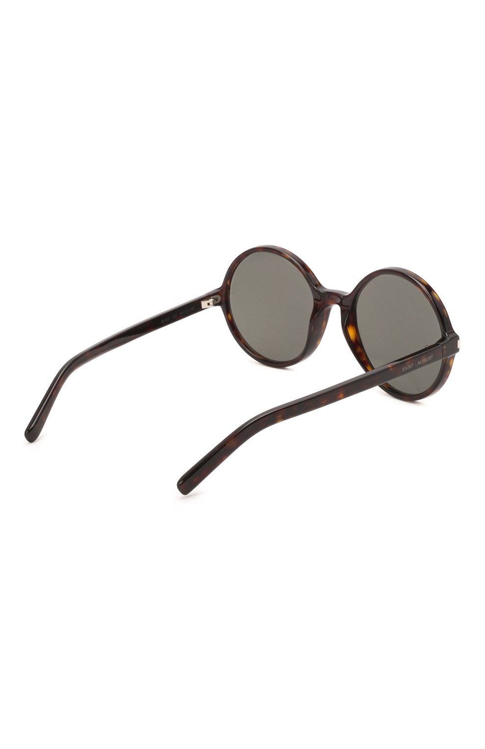 Женские солнцезащитные очки SAINT LAURENT темно-коричневого цвета, арт. SL 450 002 | Фото 4 (Тип очков: С/з; Оптика Гендер: оптика-женское; Очки форма: Круглые)