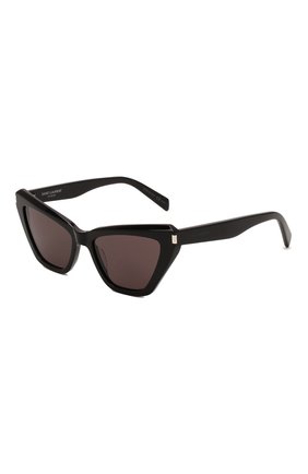 Женские солнцезащитные очки SAINT LAURENT черного цвета, арт. SL 466 001 | Фото 1 (Тип очков: С/з; Оптика Гендер: оптика-женское; Очки форма: Cat-eye)