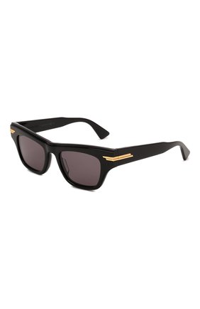 Женские солнцезащитные очки BOTTEGA VENETA черного цвета, арт. BV1122S 001 | Фото 1 (Тип очков: С/з; Оптика Гендер: оптика-женское; Очки форма: Квадратные, Cat-eye)