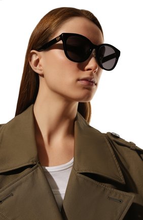Женские солнцезащитные очки GUCCI черного цвета по цене 29950 руб., арт. GG1002SK 001 | Фото 2 Женские солнцезащитные очки GUCCI черного цвета, арт. GG1002SK 001 | Фото 2 (Тип очков: С/з; Оптика Гендер: оптика-женское; Очки форма: Круглые)