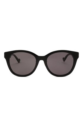 Женские солнцезащитные очки GUCCI черного цвета, арт. GG1002SK 001 | Фото 3 (Тип очков: С/з; Оптика Гендер: оптика-женское; Очки форма: Круглые)