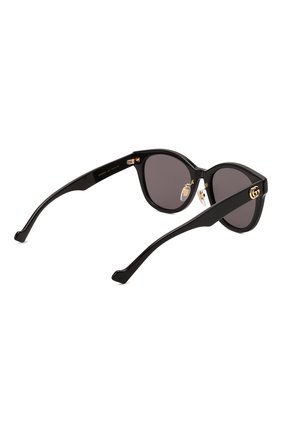 Женские солнцезащитные очки GUCCI черного цвета, арт. GG1002SK 001 | Фото 4 (Тип очков: С/з; Оптика Гендер: оптика-женское; Очки форма: Круглые)
