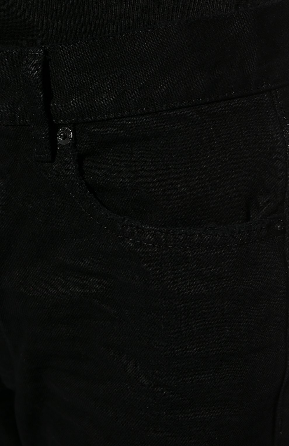Женские джинсы BALENCIAGA черного цвета, арт. 681733/TEW05 | Фото 5 (Кросс-КТ: Деним; Длина (брюки, джинсы): Стандартные; Силуэт Ж (брюки и джинсы): Прямые; Стили: Гранж; Материал внешний: Хлопок, Деним)