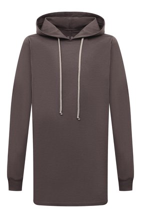 Мужской хлопковое худи RICK OWENS серого цвета по цене 58900 руб., арт. RU01B1285/BA | Фото 1 Мужской хлопковое худи RICK OWENS серого цвета, арт. RU01B1285/BA | Фото 1 (Рукава: Длинные; Длина (для топов): Удлиненные; Материал внешний: Хлопок; Мужское Кросс-КТ: Худи-одежда; Принт: Без принта; Стили: Спорт-шик, Гранж)