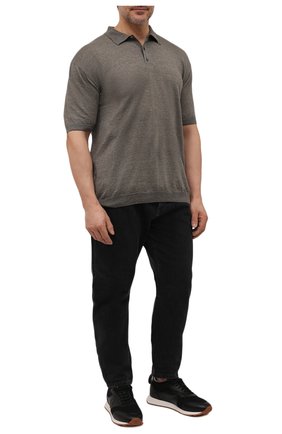 Мужское льняное поло PAUL&SHARK хаки цвета по цене 31650 руб., арт. 22411649/IMF/3XL-6XL | Фото 2 Мужское льняное поло PAUL&SHARK хаки цвета, арт. 22411649/IMF/3XL-6XL | Фото 2 (Материал внешний: Лен; Рукава: Короткие; Длина (для топов): Удлиненные; Кросс-КТ: Трикотаж; Застежка: Пуговицы; Стили: Кэжуэл)