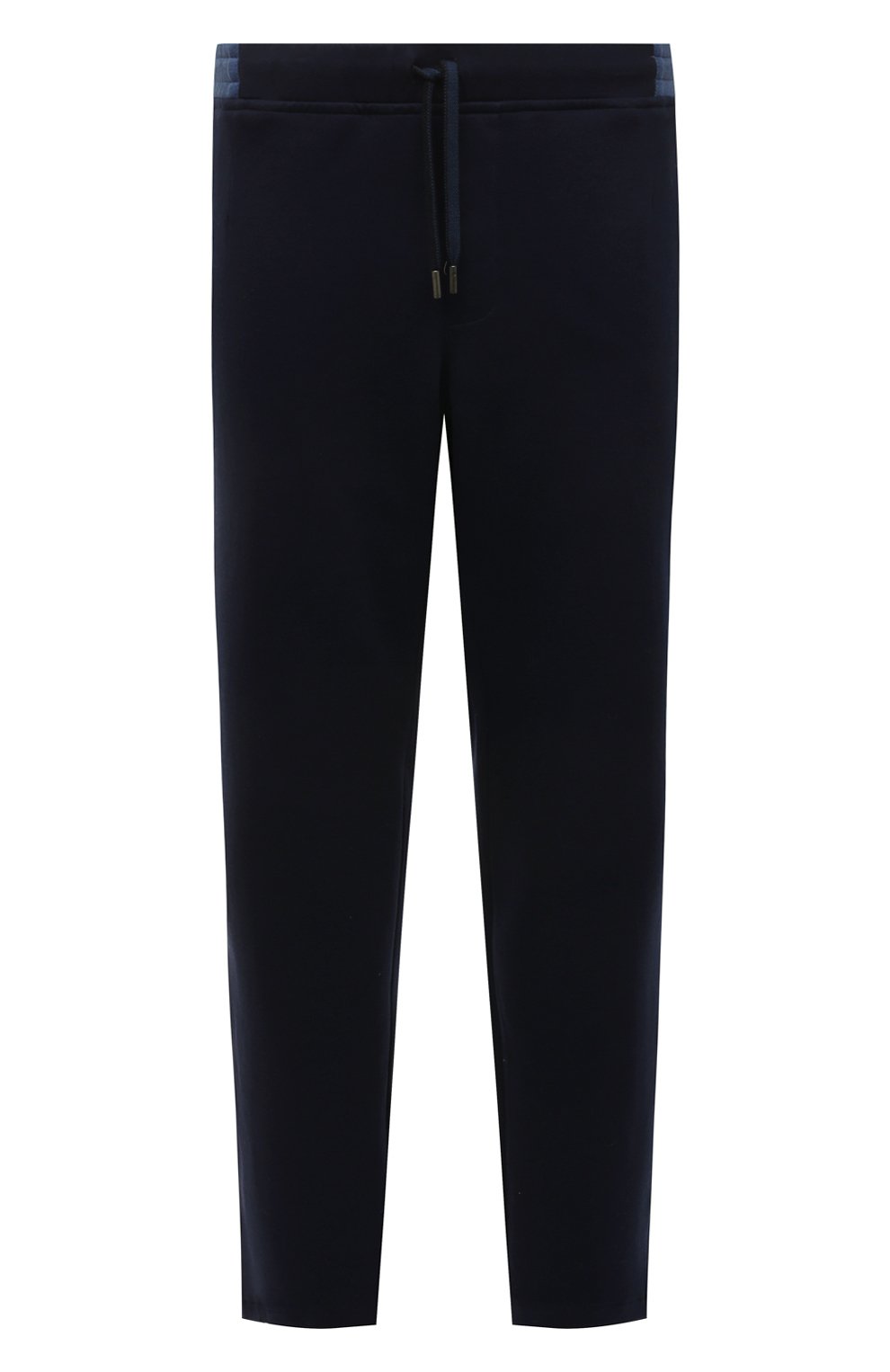 Мужские хлопковые брюки CAPOBIANCO темно-синего цвета, арт. 12M735.TS00./58-60 | Фото 1 (Длина (брюки, джинсы): Стандартные; Случай: Повседневный; Материал внешний: Хлопок; Стили: Спорт-шик)