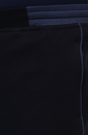 Мужские хлопковые брюки CAPOBIANCO темно-синего цвета, арт. 12M735.TS00./58-60 | Фото 5 (Длина (брюки, джинсы): Стандартные; Случай: Повседневный; Материал внешний: Хлопок; Стили: Спорт-шик)