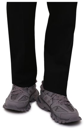 Мужские кроссовки track BALENCIAGA серого цвета, арт. 668556/W3CQ1 | Фото 3 (Материал внешний: Экокожа; Материал утеплителя: Экомех, Без утеплителя; Стили: Гранж; Подошва: Массивная)