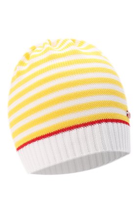 Детского хлопковая шапка IL TRENINO желтого цвета, арт. 22 7810 | Фото 1 (Материал: Текстиль, Хлопок)