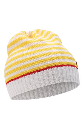 Детского хлопковая шапка IL TRENINO желтого цвета, арт. 22 7810/18 | Фото 1 (Материал: Текстиль, Хлопок)