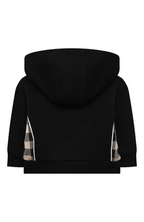Детский хлопковая толстовка BURBERRY черного цвета по цене 29500 руб., арт. 8047920 | Фото 2 Детский хлопковая толстовка BURBERRY черного цвета, арт. 8047920 | Фото 2 (Кросс-КТ НВ: Толстовки)