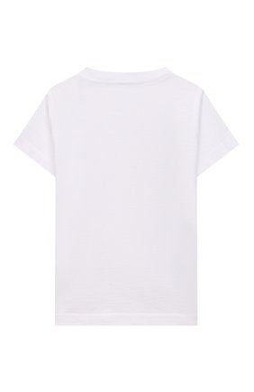 Детский хлопковая футболка IL GUFO белого цвета, арт. P22TS349M0014/3M-9M | Фото 2