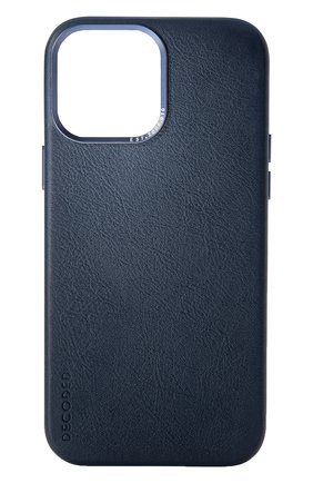 Кожаный чехол magsafe для iphone 13 pro max DECODED темно-синего цвета, арт. D22IPO67PBC6MNY | Фото 1 (Материал: Натуральная кожа)